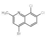 4-Bromo-7,8-dichloro-2-methylquinoline结构式
