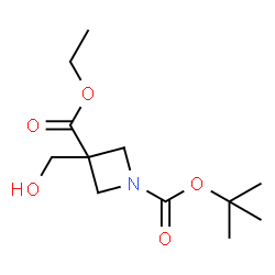 1-tert-butyl 3-ethyl 3-(hydroxymethyl)azetidine-1,3-dicarboxylate Structure