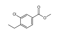methyl 3-chloro-4-ethylbenzoate结构式