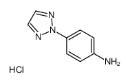 Benzenamine, 4-(2H-1,2,3-triazol-2-yl)-, hydrochloride structure