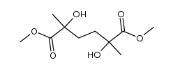 2,5-dihydroxy-2,5-dimethyl-adipic acid dimethyl ester结构式