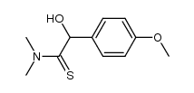 α-(4-methoxy phenyl)-α-hydroxy-N,N dimethylthioacetamide Structure