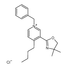 1-benzyl-4-butyl-3-(4,4-dimethyl-4,5-dihydrooxazol-2-yl)pyridin-1-ium chloride Structure