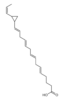 15-(2-prop-1-enylcyclopropyl)pentadeca-5,8,11,14-tetraenoic acid Structure