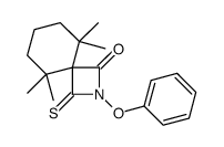 5,5,9,9-tetramethyl-2-phenoxy-3-sulfanylidene-2-azaspiro[3.5]nonan-1-one结构式
