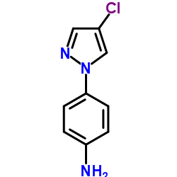 4-(4-Chloro-1H-pyrazol-1-yl)aniline structure