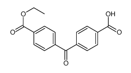 4-(4-ethoxycarbonylbenzoyl)benzoic acid结构式