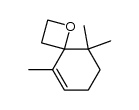 5,9,9-Trimethyl-1-oxaspiro[3.5]non-5-en结构式