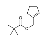 cyclopenten-1-ylmethyl 2,2-dimethylpropanoate结构式