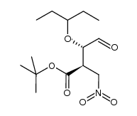 (2R,3S)-tert-butyl 2-(nitromethyl)-4-oxo-3-(pentan-3-yloxy)butanoate Structure