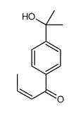 1-[4-(2-hydroxypropan-2-yl)phenyl]but-2-en-1-one结构式