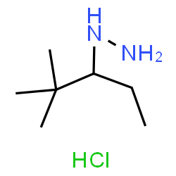 (2,2-dimethylpentan-3-yl)hydrazine hydrochloride Structure