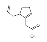 2-(5-prop-2-enylcyclopenten-1-yl)acetic acid结构式