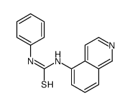 1-isoquinolin-5-yl-3-phenylthiourea结构式