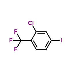 2-Chloro-4-iodo-1-(trifluoromethyl)benzene Structure