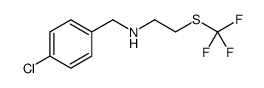 N-(4-Chlorobenzyl)-2-[(trifluoromethyl)sulfanyl]ethanamine结构式
