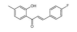 3-(4-fluorophenyl)-1-(2-hydroxy-4-methylphenyl)prop-2-en-1-one Structure