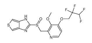 2-[3-Methoxy-4-(2,2,3,3-tetrafluoro-propoxy)-pyridin-2-ylmethanesulfinyl]-1H-thieno[3,4-d]imidazole结构式