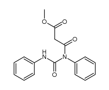 Methyl 4,6-diaza-3,5-dioxo-4,6-diphenylhexanoate结构式