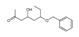 6-benzyloxy-4-hydroxyoctan-2-one结构式