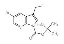 tert-butyl 5-bromo-3-(chloromethyl)-1H-pyrrolo[2,3-b]pyridine-1-carboxylate picture