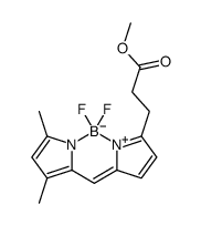(T-4)-difluoro[Methyl 5-[(3,5-dimethyl-2H-pyrrol-2-ylidene-κN)Methyl]-1H-pyrrole-2-propanoato-κN1]-boron结构式