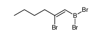 dibromo(2-bromohex-1-en-1-yl)borane Structure