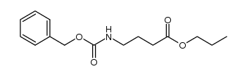 4-benzyloxycarbonylaminobutyric acid propyl ester结构式