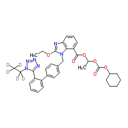 1H-1-Ethyl Candesartan Cilexetil-d5结构式