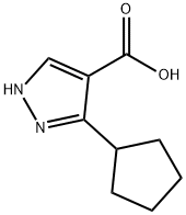 5-Cyclopentyl-1H-pyrazole-4-carboxylic acid Structure