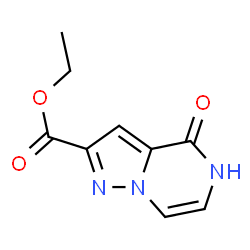 4-羟基吡唑并[1,5-A]吡嗪-2-甲酸乙酯结构式