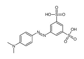 5-(4-dimethylaminophenyl)diazenylbenzene-1,3-disulfonic acid Structure