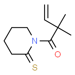 2-Piperidinethione,1-(2,2-dimethyl-1-oxo-3-butenyl)- (9CI)结构式