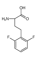 (2S)-2-amino-4-(2,6-difluorophenyl)butanoic acid结构式