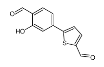 5-(4-formyl-3-hydroxyphenyl)thiophene-2-carbaldehyde Structure