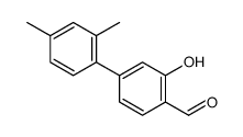 4-(2,4-dimethylphenyl)-2-hydroxybenzaldehyde结构式