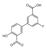 3-fluoro-5-(4-hydroxy-3-nitrophenyl)benzoic acid Structure