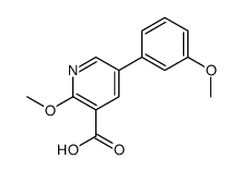 2-methoxy-5-(3-methoxyphenyl)pyridine-3-carboxylic acid结构式