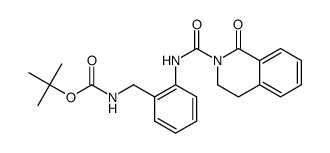 tert-butyl 2-(1-oxo-1,2,3,4-tetrahydroisoquinoline-2-carboxamido)benzylcarbamate结构式