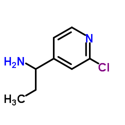 1-(2-Chloro-4-pyridinyl)-1-propanamine结构式