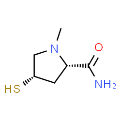 2-Pyrrolidinecarboxamide,4-mercapto-1-methyl-,(2S-cis)-(9CI) structure