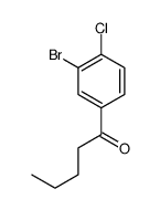 1-(3-bromo-4-chlorophenyl)pentan-1-one structure