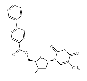 2'-deoxy-3'-deoxy-3'-fluoro-5'-o-(4-phenylbenzoyl)-thymidine picture