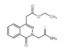 ETHYL 2-[3-(2-AMINO-2-THIOXOETHYL)-4-OXO-3,4-DIHYDROPHTHALAZIN-1-YL]ACETATE结构式