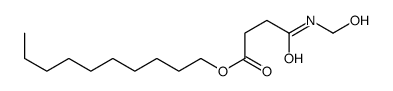 decyl 4-(hydroxymethylamino)-4-oxobutanoate结构式