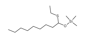 1-ethylthio-1-trimethylsiloxynonane结构式