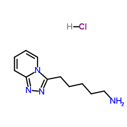 5-([1,2,4]Triazolo[4,3-a]pyridin-3-yl)-1-pentanamine hydrochloride (1:1) Structure
