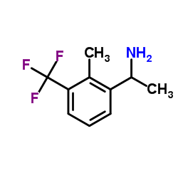 1-[2-Methyl-3-(trifluoromethyl)phenyl]ethanamine Structure