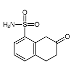 7-oxo-6,8-dihydro-5H-naphthalene-1-sulfonamide结构式