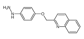 4-(quinolin-2-ylmethoxy)-phenylhydrazine结构式